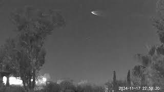 SpaceX Falcon 9 Starlink Group 9-12 Launch over Tucson AZ - November 17, 2024