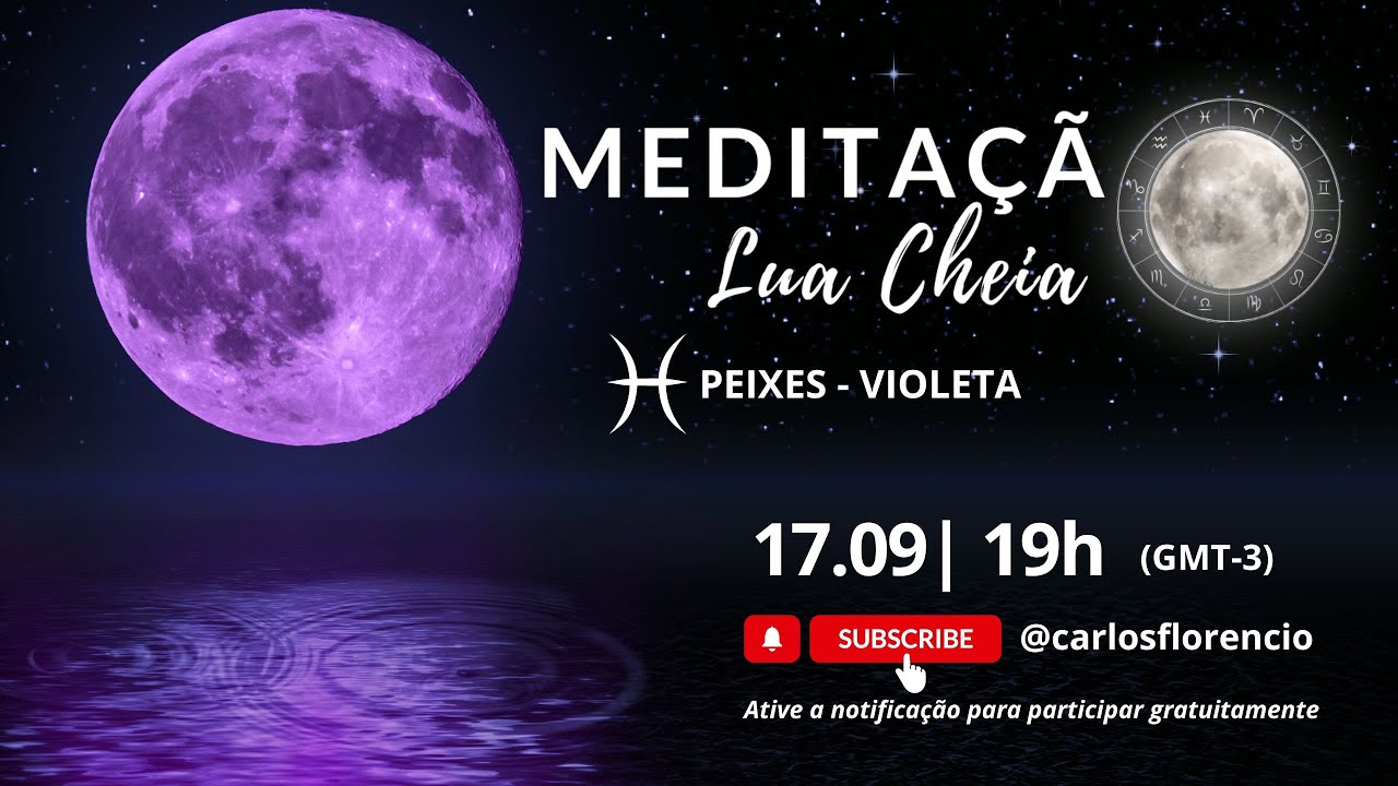 MEDITAÇÃO DA LUA CHEIA VIOLETA DE PEIXES - YouTube