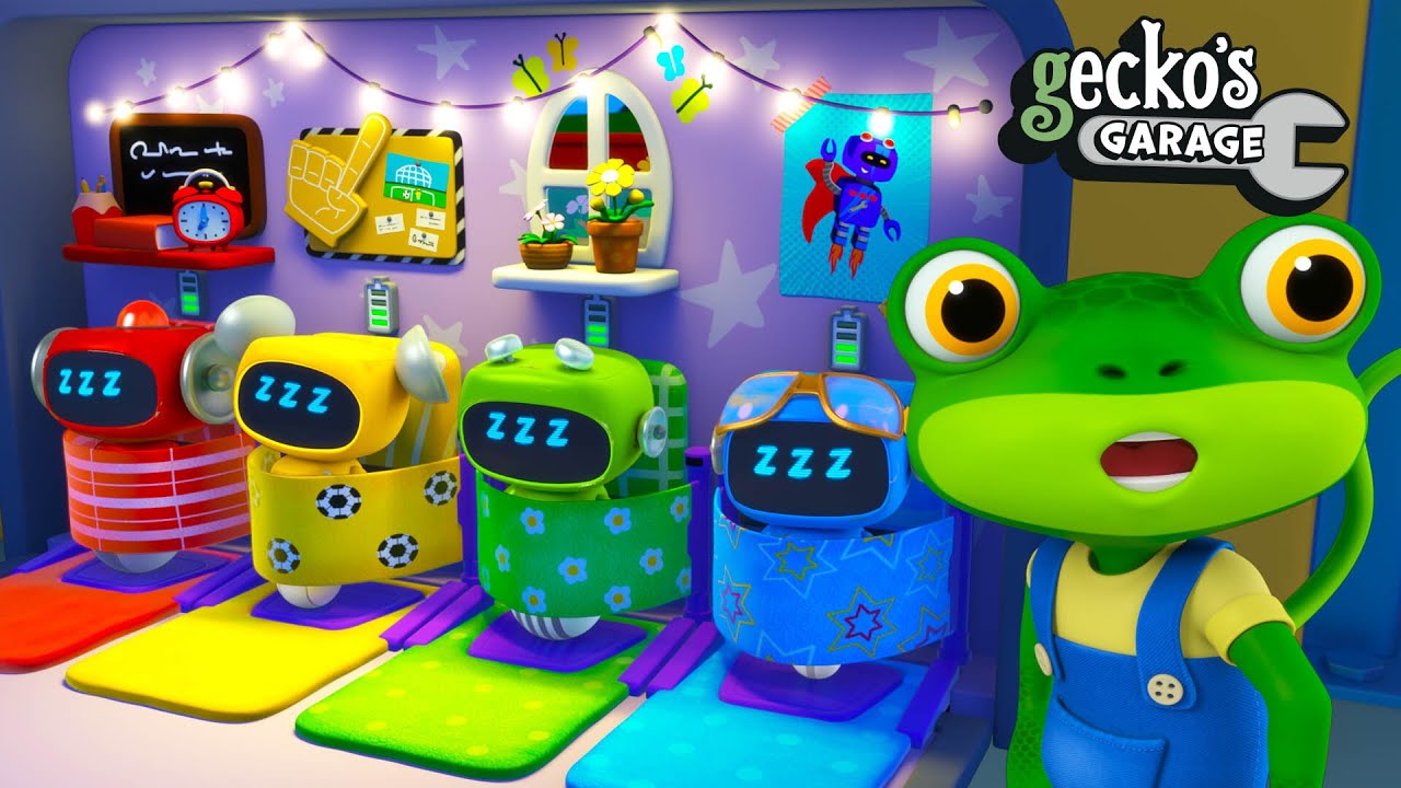 Gecko's Late Night Job|Gecko's Garage|Funny Cartoon For Kids|Learning