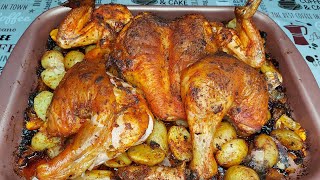 Pollo al horno Casero facil y delicioso