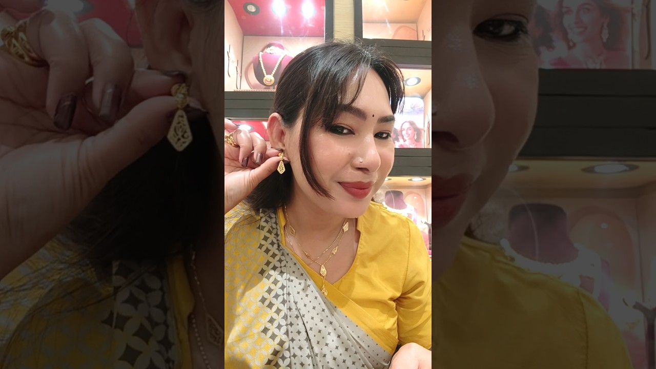 Tanishq light weight Necklace set 🥰🔥22kt gold necklace designs for women 