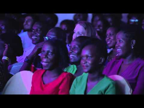 Kansiime's monologue at show. Kansiime Anne. African comedy.