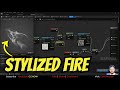 Stylized Fire Material for Custom Mesh in Unreal Engine