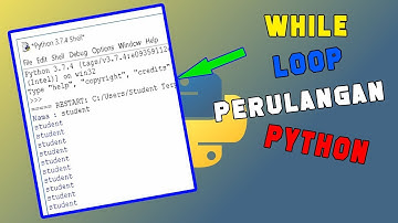 Belajar Program Python - Perulangan While Loop | Membuat Kata Berulang Kali di Python