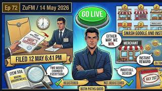 ZuFM Episode 72: VASP application filed. Zu Tokens unleashed. AUSTRAC in play.
