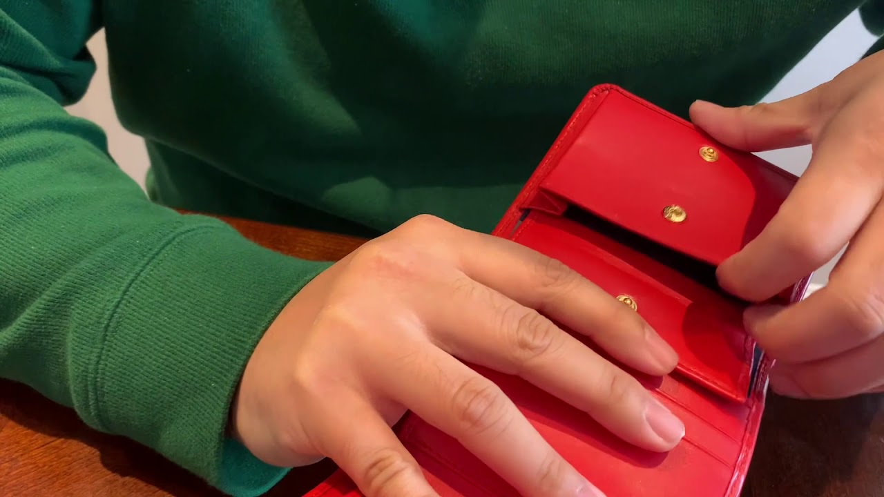 Bryant To Reviews - Prada trifold wallet red PORTAF. PICCOLO PATT. 1MH176 LACCA 1 VITELLO MOVE 1