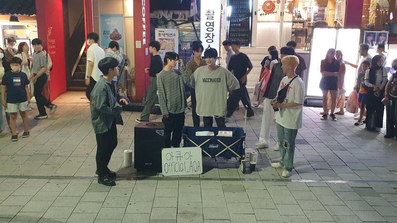 𝙇𝙞𝙫𝙚 20220812 Fri. AQA#아큐아 Hongdae Busking 홍대 버스킹 #SnowHorse