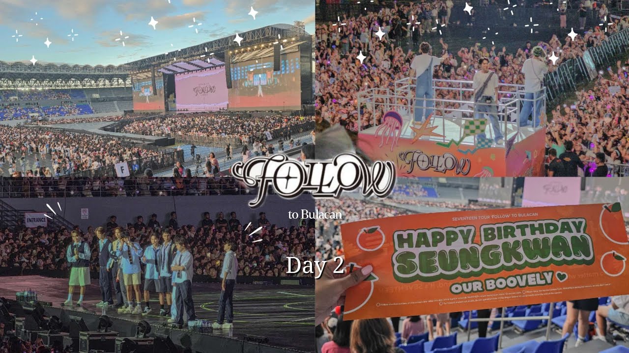 { Carat Vlog } SEVENTEEN Follow To Bulacan Day 2 | Bleachers, Concert ...
