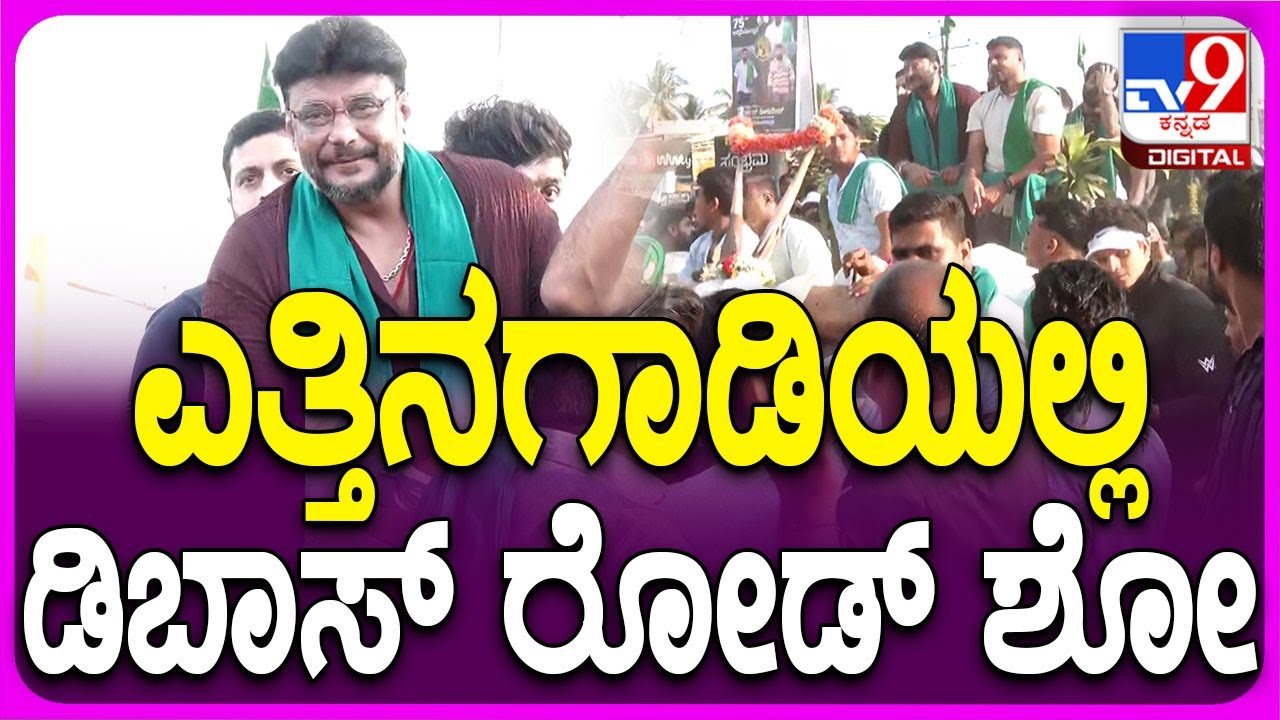 Darshan RoadShow: ಮಂಡ್ಯದಲ್ಲಿ ಹಸಿರು ಶಾಲು ಹೊದ್ದು ಎತ್ತಿನಗಾಡಿಯಲ್ಲೇ ದರ್ಶನ್ ರೋಡ್ ಶೋ!| 