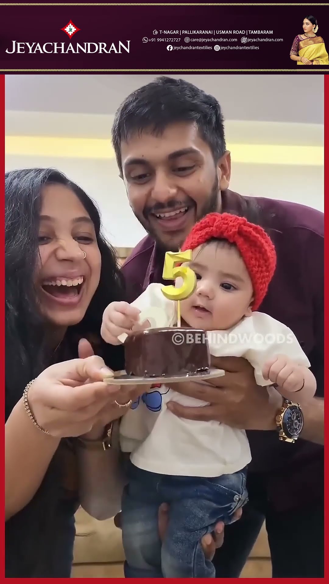 '1 வருசம் போனதே தெரில..'? குழந்தையின் Bday-வை கொண்டாடிய Parents