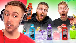 Miniminter Reacts To Behzinga \& Calfreezy Turning Logan Paul \& KSI's PRIME Into Cocktails