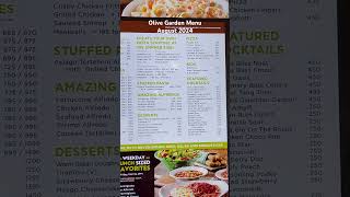 Olive Garden Menu Shangrila Edsa #ShangrilaEdsa #OliveGardenMenu #Menu #Magmagnakan