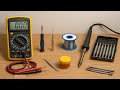 من مبتدئ لمحترف صيانة الاليكتروينات أهم أدوات ورشة الإلكترونيات 