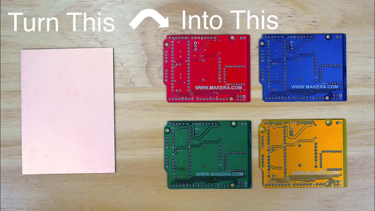 Make professional double-sided PCB in minutes - YouTube