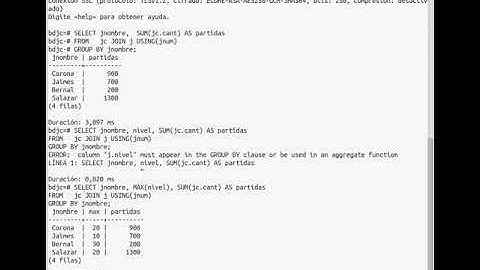 ERROR: column must appear in the GROUP BY clause or be used in an aggregate function