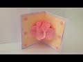 折り紙の花 ポップアップカードの簡単な作り方