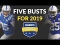 Fantasy Football Busts For 2019: We Look Ahead To Five Over Drafted Players Next Year
