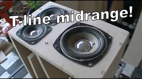 Building the T-line system!! 1 - High midrange