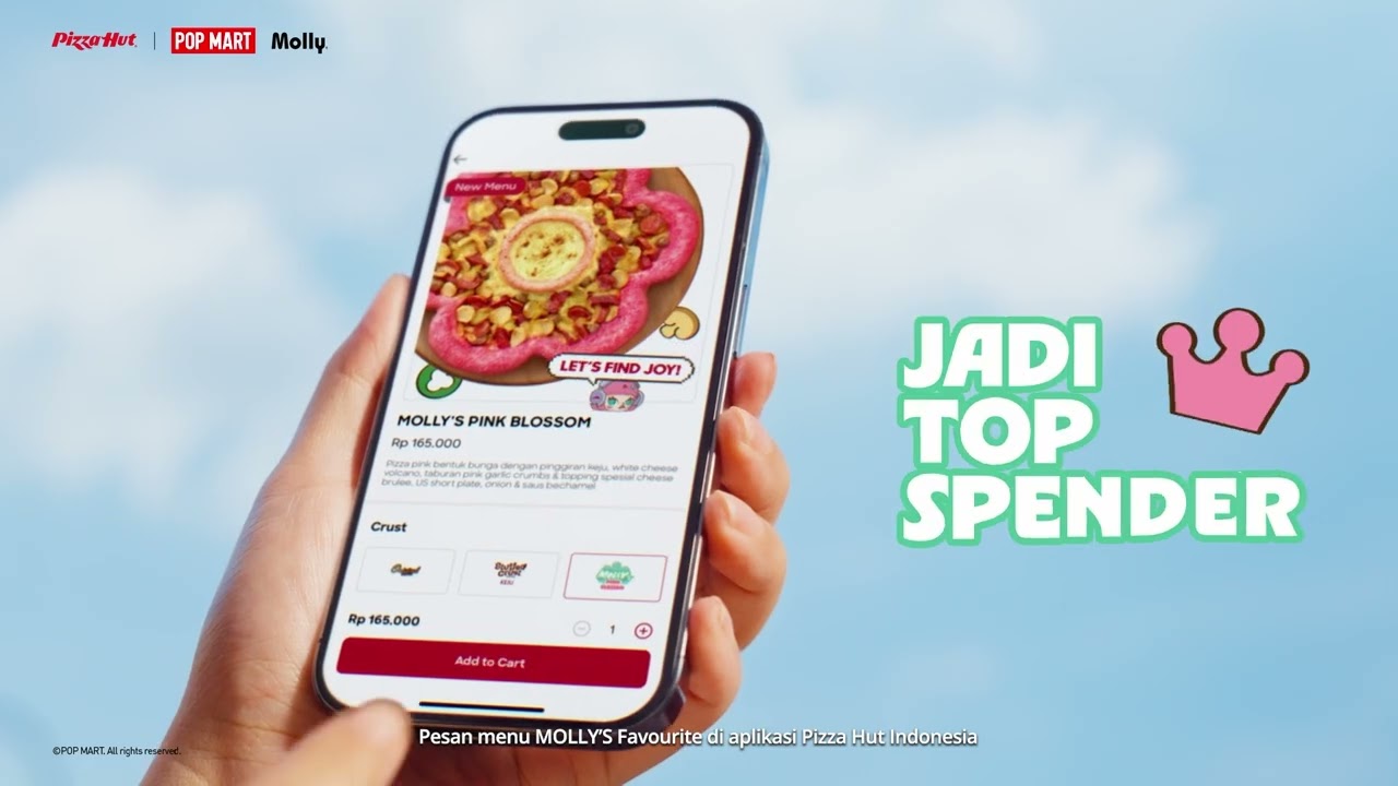 BE TOP SPENDER, GET LIMITED EDITION PIZZA HUT X MOLLY MERCH!