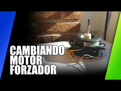 ¿Cómo conectar motor forzador aire acondicionado split? Exterior.