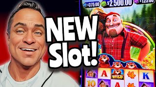 Playing the NEW Timber Jack Going Wilder Slot Machine Today