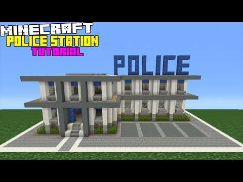 Minecraft Tutorial: How To Make A Police Station - YouTube