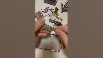 I guess everyone want this glock17 keychain with bullets. #ematok #keychain #minigun #glock17 #glock