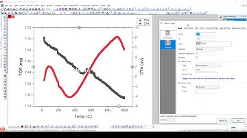 13 How to Plot TGA-DTA Data in Originlab