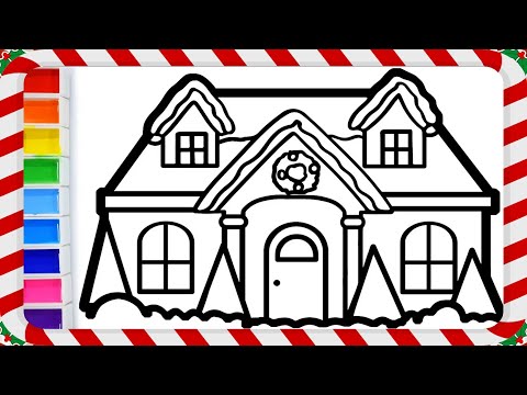 how-to-draw-christmas-house-with-tree-warna-warni-belajar-menggambar-dan-mewarnai-untuk-anak