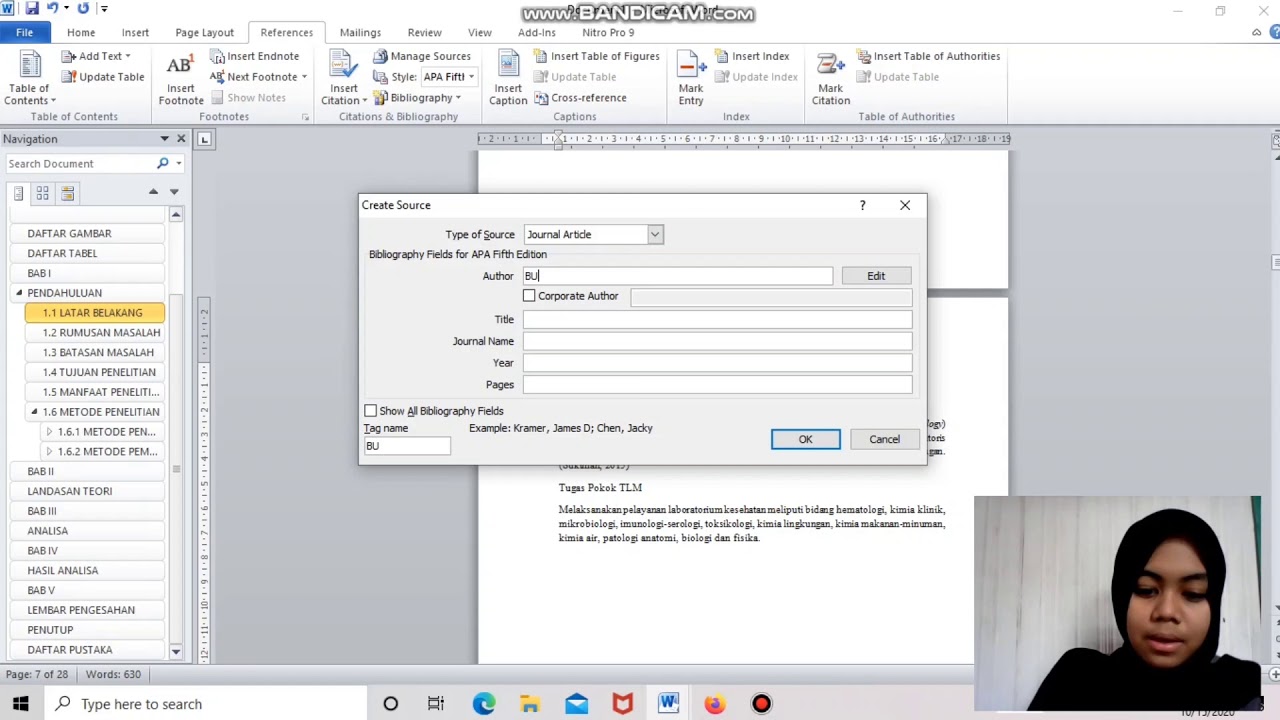 Tutorial Membuat Daftar Pustaka Secara Otomatis di Ms. Word 