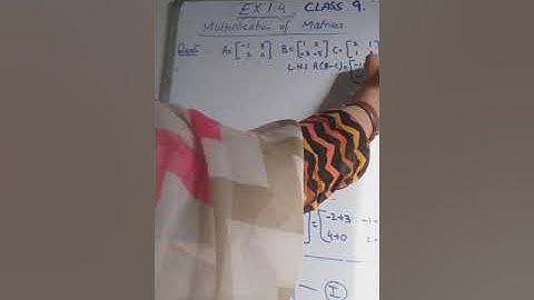 CLASS 9 Properties of Matrices w.r.t multiplication  PART 2  EX 1.4 Q5  Q6