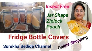Amazing Kitchen Tips and Tricks| Reusable Bottle Shaped Standup Pouch| Insects Free Covers| Surekha