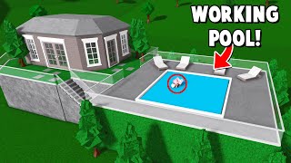 How To Make A WORKING POOL On ANY Floor In Bloxburg! (Roblox)