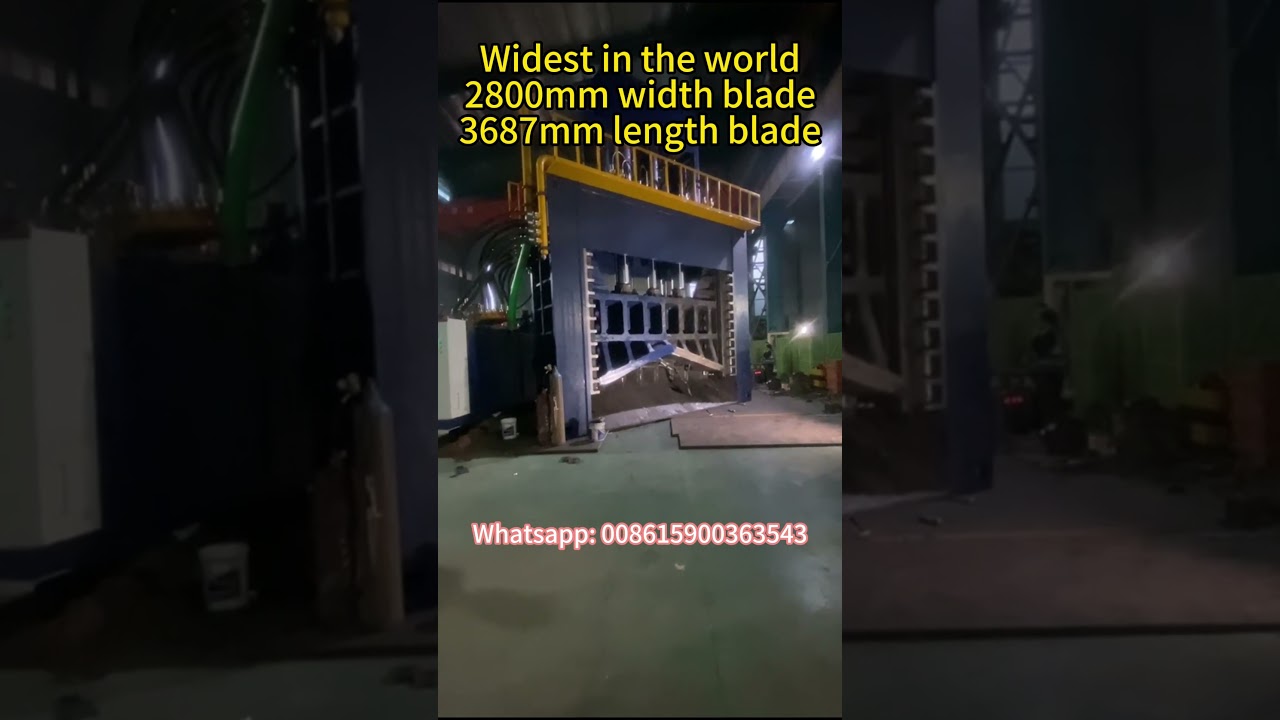 Widthest Multi Blade Scrap Metal Shear Test Run-Korean Customers Sastify 