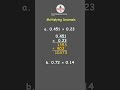 How to Multiply Decimals? 🤔 #maths #mathematics #mathstricks