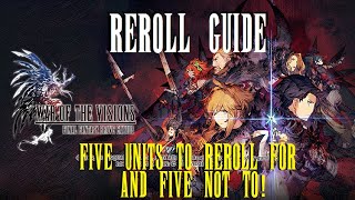 War Of The Visions Reroll Guide - 5 Units To Reset Marathon For And 5 Not To