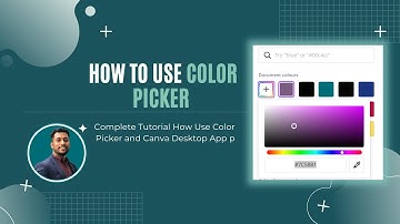 How to use the color picker in canva?