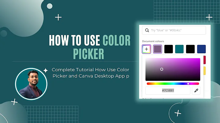 How to use the color picker in canva?