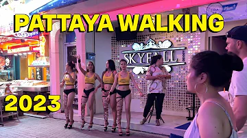 【🇹🇭 4K】Pattaya Walking Street Thailand 2023 Night Life