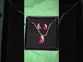 necklace #shorts #unboxing #avon #jewellery #youtubeshorts #ruby #18k #gold #beautiful #pendant