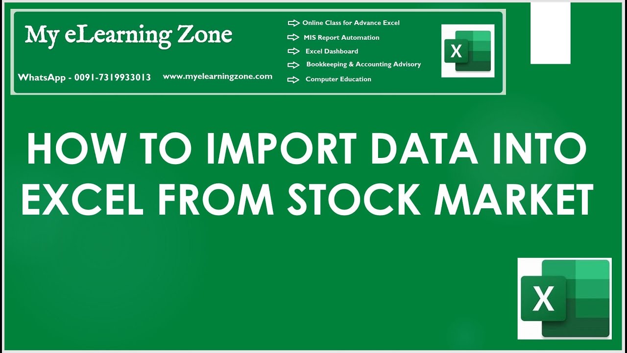How To Import Data Form Into Excel I Import Stock Market Data In how-to-import-data-form-web-into-excel-i-import-stock-market-data-in