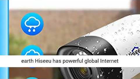 2K Two Way Audio Hiseeu Wireless Security Camera System