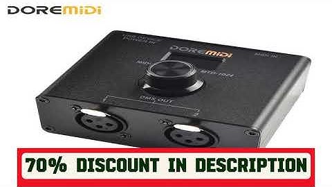 A must-have product! DOREMiDi MIDI To DMX Controller (MTD-1024) Can Convert MIDI Messages To DMX M