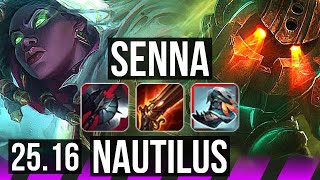 SENNA & Jhin vs NAUTILUS & Sivir (SUP) | 1/4/26 | KR Diamond | 25.16