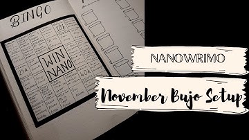 PLAN WITH ME | November 2020 Bullet Journal Set Up NANOWRIMO