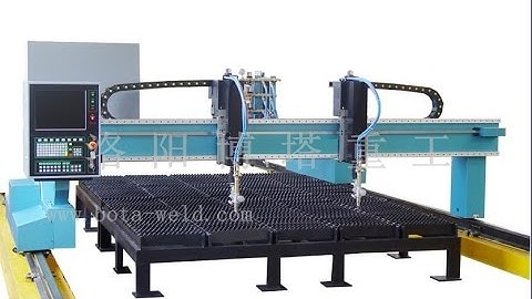 Gantry CNC Oxy Fuel Plasma Cutting Machine Testing Zonhan 1 (Plasma Show)