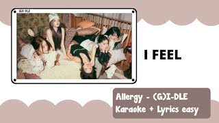 Allergy - (G)I-DLE Karaoke easy lyrics