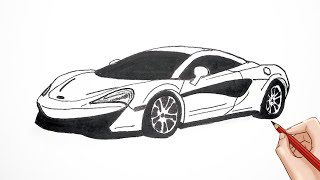 How To Draw a McLaren 570s | Drawing a McLaren 570s step by step How To Draw a McLaren 570s | Drawing a McLaren 570s step by step