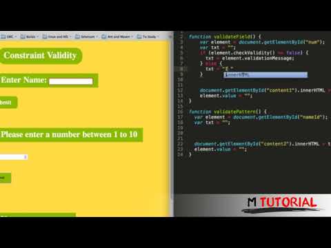 Tutorial JavaScript for beginners #45   Constraint Validation # M Tutorial