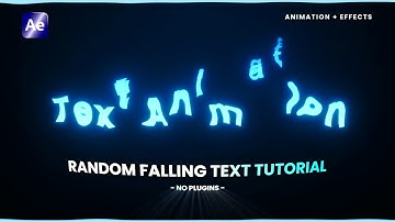 How to Animate Random Falling Text Animation + Effects (Without Plugin) | After Effects Tutorial